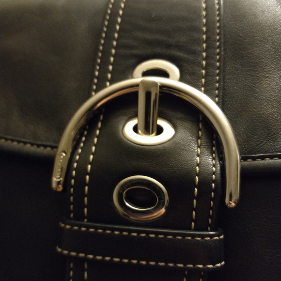 VINTAGE! Coach Bedford Black Glove Tanned Cowhide - Picture 7 of 7